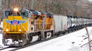 MUST WATCH!!! INSANE BIRTHDAY RAILFANNING in New Jersey!!! 3 Railroads and a CRAZY SD70ACe Hornshow!