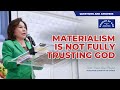 (English) Materialism Is Not Fully Trusting God by Sr. Maria Luisa Piraquive