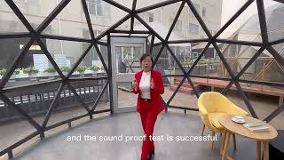 Glass Dome Tent Soundproof Test