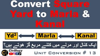 Square yard to Marla and Kanal|ایک کنال اور مرلے میں کتنے مربع گز ھوتے ہیں؟|Marla,kanal & Yard^2