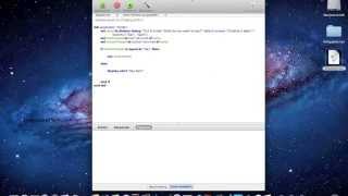 Xcode 4.1 Tutorial - NSAppleScript (Embed AppleScript in Cocoa)