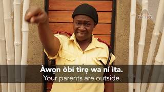 Learning Yoruba with subtitles; Tani Ẹ̀? - Who are you?