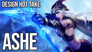 Ashe looks ridiculous in the Freljord || design hot take [CC] #shorts