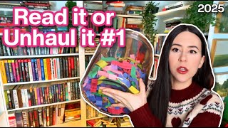 Reading My Physical TBR for 2025! || Read it or Unhaul it Reading Vlog #1