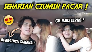 SEHARIAN CIUM PACAR ! REAKSI DIA GIMANA ? - PRANK PACAR