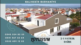 Balıkesir-Burhaniye Bahçelievler MAHALLESİNDE 2+1 SATILIK DUBLEX