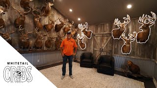 Don Higgins' Illinois Trophy Room! Real World 200" Bucks and More! #whitetailcribs