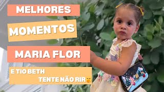 VEJA A MARIA FLOR COM TIO BETH EM MELHORES MOMENTOS | FOFOS #mariaflor #virginia #zefelipe