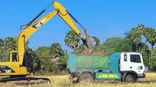 In the Field: Precision Excavation and Hauling with Caterpillar 320D Excavator and 5T Dump Truck