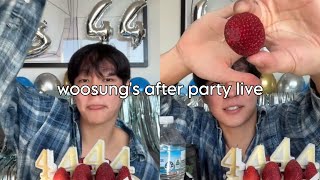 woosung’s after party live (10.25)