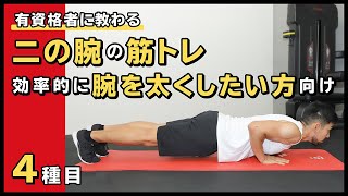 二の腕の筋トレ｜効率的に腕を太くしたい方向け【4種目】