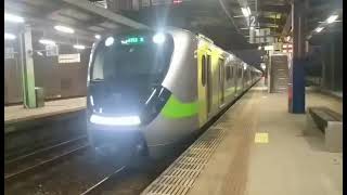 20230802 1252次開往基隆的銀綠區間車駛離湖口站(由湖口鐵迷拍攝+錄到1231次駛離)