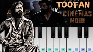 Toofan | KGF Chapter-2 | Piano Cover with NOTES