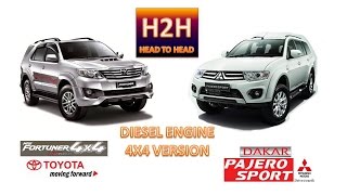 H2H #4 Fortuner  VNT vs Pajero Sport Dakar 2015