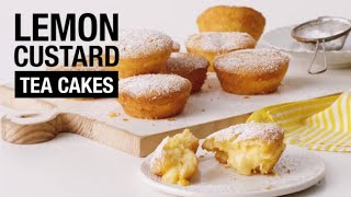 Deliciously easy lemon custard tea cakes to make