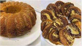 ماربل كيك |Marble cake الكيك الرخامي بطريقه سهله ومكونات بسيطه وطعم مميز