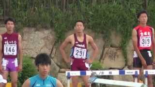 2014近畿ＩＨ　男子１１０ｍＨ準決勝２組　大阪桐蔭　吉岡久志