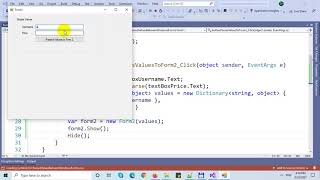 Passing Values Between Windows Forms