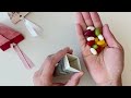 how to make pyramid gift box origami 피라미드 선물 상자 종이접기 papercraft tutorial