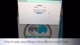 Pay your tithes online