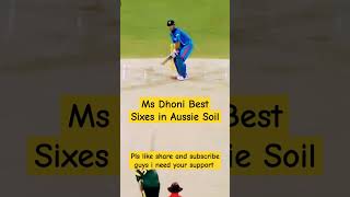 Ms Dhoni Best Sixes in Aussie Soil #shorts #trendingshorts #msdhoni #msdhonistatus #indvsaus #ashes