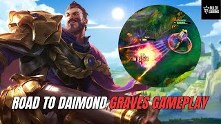 Graves Carrying 2 Trolls, 300 CS, Solo Baron & Clean End-Game Win | Road to Diamond - Plat 1 Reached