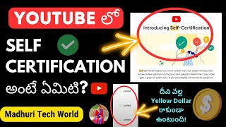 YouTube లో Self Certification అంటే ఏమిటి? Self Certification In YouTube