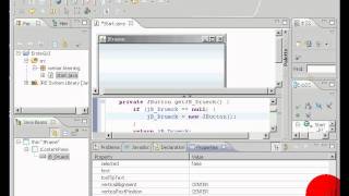 Java Eclipse erste GUI Visual Editor