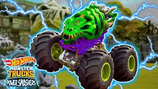 Legenda o Skelezaurusie! | Hot Wheels Monster Trucks Power Smashers Pogromcy Mocy