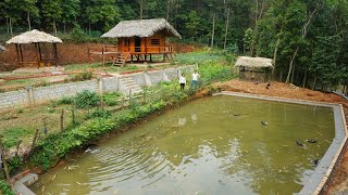 800-Days journey of building a forest farm, P9 (economic development - building fish ponds)