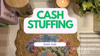 Cash Stuffing 1st Pay of February | $540 Australian Dollars | Australian Family Budget