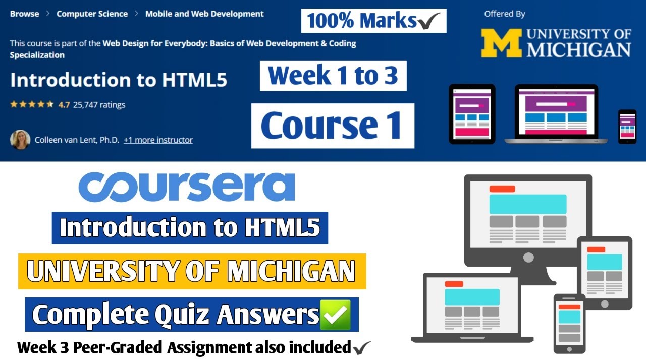 Introduction To HTML5 | Coursera | Web Design For Everybody | Course 1 ...