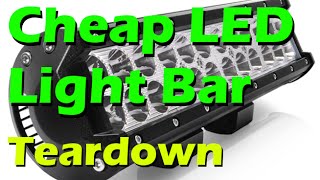 Cheap 72w Light Bar Teardown - surprise it's not 72w