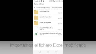 BioCrotalMobile - Importar Ganado desde un fichero Excel