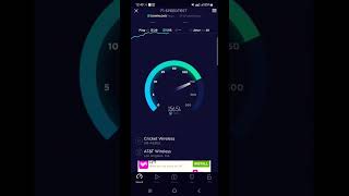 Cricket Wireless 5G+ Speed Test (Riverside CA) #shorts #cricket #5g #speedtest