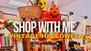 Vintage Halloween Code Orange, finding treasure Thrift with me Wisconsin antique mall reseller haul