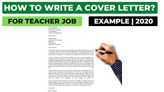 How To Write A Cover Letter For A Teacher Job? | Example