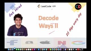 Decode Ways II | Leetcode 639 | Live coding session