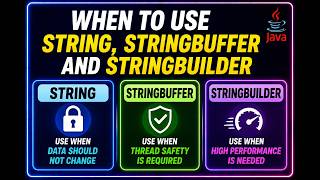 When to use String, StringBuffer, and StringBuilder in Java? | String vs StringBuffer StringBuilder