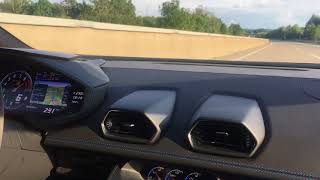 LAMBORGHINI HURACAN SPYDER GOING 317 KM/H ON AUTOBAHN ACCELERATION