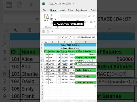 Excel for Fresher l Excel for Office work l Basic Functions of excel l