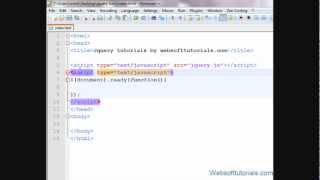 jquery tutorials for beginner - 4 - document.ready function