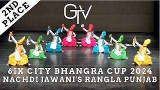 Nachdi Jawani's Rangla Punjab - Second Place Live Category at 6IX City Bhangra Cup 2024