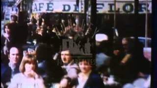 Paris scenes in 1982.  Archive film 91922