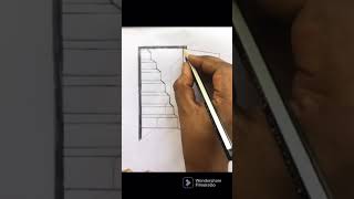 The Door Illusion -Magic Perspective with Pencil - Trick Art Drawing | Anamorphic illusion