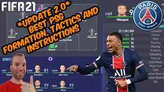 *UPDATE 2.0* FIFA 21 - BEST PSG Formation, Tactics and Instructions