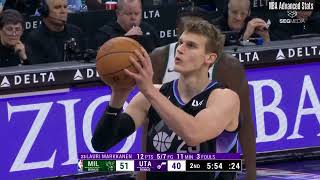 Lauri Markkanen vs. Bucks | Play-By-Play Highlights | 2025-1-27