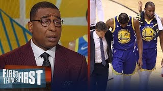 Cris and Nick on reports Kevin Durant suffered Achilles injury in GM 5 | NBA | FIRST THINGS FIRST