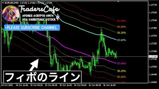 FX フィボナッチのラインを表示できるMT4インジケーター「Fibo Channels MTF」トレンド・レンジ相場か判断しやすいです。