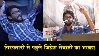 JIGNESH MEWANI SPEECH IN DELHI RALLY/ गिरफ्तारी से पहले जिग्नेश मेवानी का भाषण